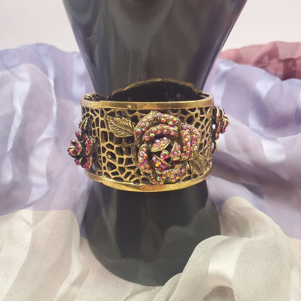 Goldtone cuff bracelet